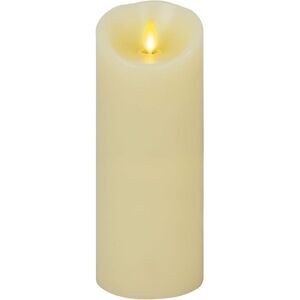 Luminara Flameless Battery Operated Moving Flame LED Candle, 3.5"x8.75" - White